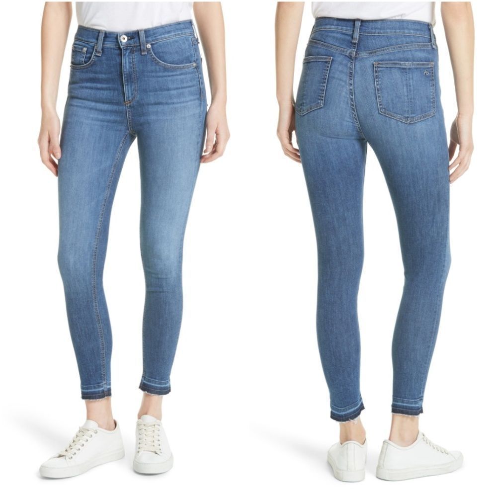 RAG & BONE High Waist Ankle Skinny Jeans